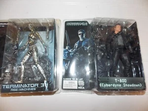 2003 McFarlane Terminator T-800 + NECA,T-3 Endoskeleton + T-2 Loose Figure - Picture 1 of 6