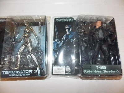 2003 McFarlane Terminator T-800 + NECA,T-3 Endoskeleton + T-2 Loose Figure - Image 1 of 4