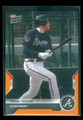 2021 Topps Now Road To Opening Day Freddie Freeman Orange Parallel /5 OD-228 - Image 1 of 2