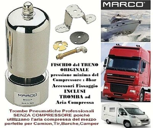 TROMBA ad ARIA COMPRESSA FISCHIO del TRENO 112dB +STAFFA + TUBO TIR CAMION TW1 - Picture 1 of 1