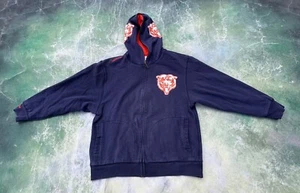 Sudadera con capucha vintage Mitchell & Ness NFL Chicago Bears para hombre cremallera completa talla L. - Imagen 1 de 7