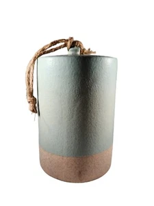 Zen Cylindrical Stoneware Two Tone Wind Chime - Picture 1 of 8