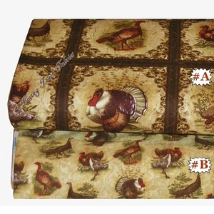 BENARTEX BRISTOL BAY STUIDO "TURKEY RUN" THANKSGIVING FABRICS (SELECT SIZE) - Picture 1 of 3