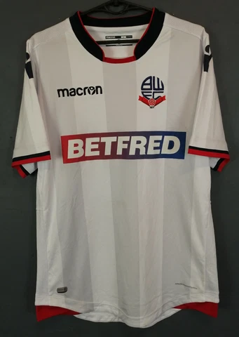 MEN'S MARCON BOLTON WANDERERS 2018/2019 HOME SOCCER FOOTBALL SHIRT JERSEY SIZE L Cover