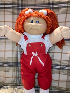 Vintage Cabbage Patch Kids Red Hair Double Pony Blue Eyes HM1 Hong Kong - Picture 1 of 8