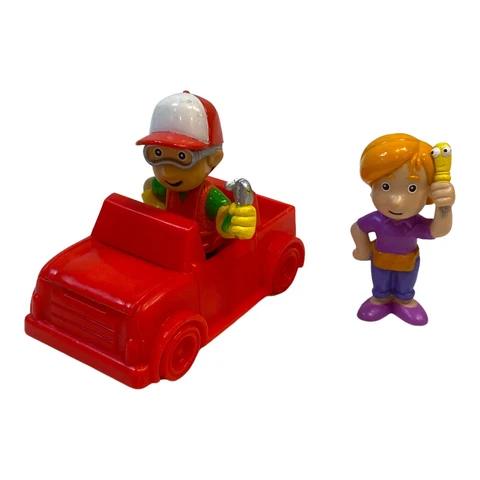 2007 Disney Mattel Handy Manny w/Squeeze, Kelly w/ Felipe, Red Truck Figures Set Cover