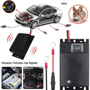 Ultrasonic Mouse Repeller 12V Car Vehicle Rat Rodent Pest Deterrent Repellent AU - Picture 1 of 12