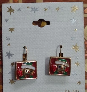 1998 Target Raggedy Ann Andy Christmas Snowden  Pierced Andy Earrings - Picture 1 of 3
