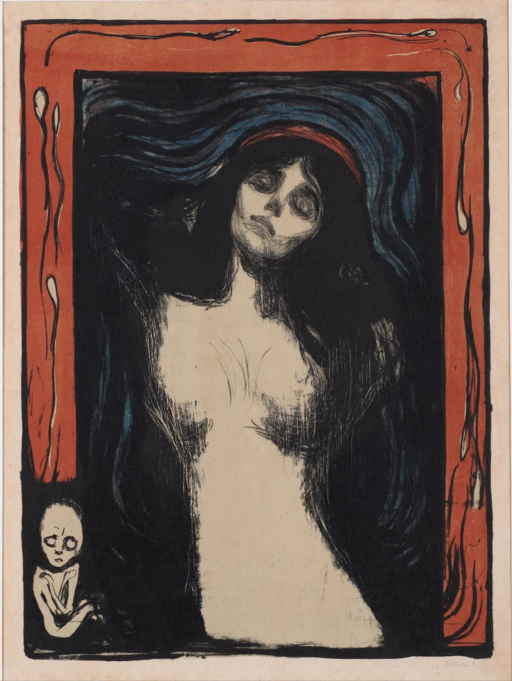 Impresión artística de Edvard Munch - Madonna (1895) - 17" x 22" Foto 1 de 1