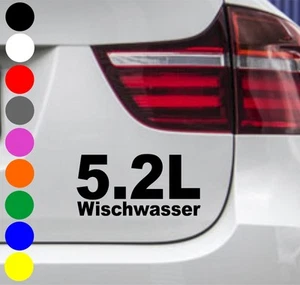 WD Car decal 5.2 Liter Cleaner Water Mop Tuning Sticker OEM BMW VW VAUXHALL - Picture 1 of 1