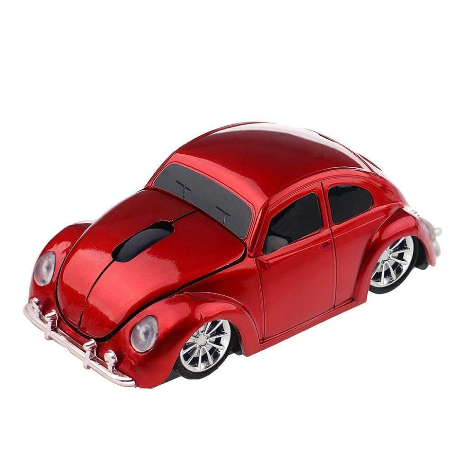 ECOiNVA Wireless Beetle Car Mouse Laptop PC Computer Desk Decor Mice for JKC - Image 1 of 4
