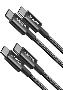 Anker Charger Cable, Nylon USB C to USB C Cable (3.3ft, 2Pack)Type C- Brand New- - Picture 1 of 2