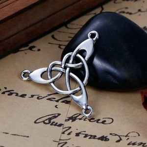 2 x Conector Nudo Celta Plata 35x33mm - Imagen 1 de 2