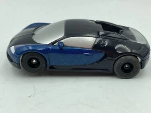 Micro Scalextric 1:64 Scale Blue & Black Bugatti Veyron - Ready to race! - Picture 1 of 8