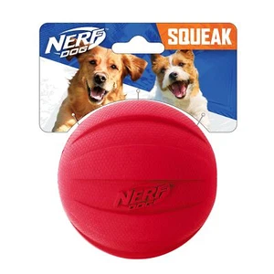 Nerf Dog Rubber Ball Dog Toy with Interactive Squeaker Lightweight Durable - Picture 1 of 7