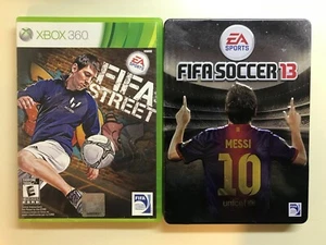 Xbox 360 Soccer Lot - FIFA Street & FIFA Soccer 13 2013 Lionel Messi Steelbook - Picture 1 of 4