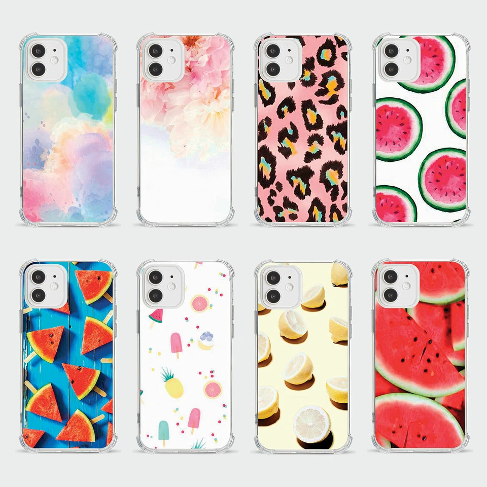CASE FOR IPHONE 15 14 13 12 11 SE 8 PRO SHOCKPROOF PHONE COVER WATERMELON CLOUDS - Image 1 of 1