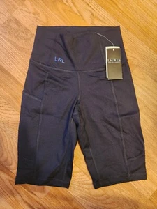 Polo Ralph Lauren Womens Shorts Black XXS Athletic Sports Tight Biker Short - Picture 1 of 7