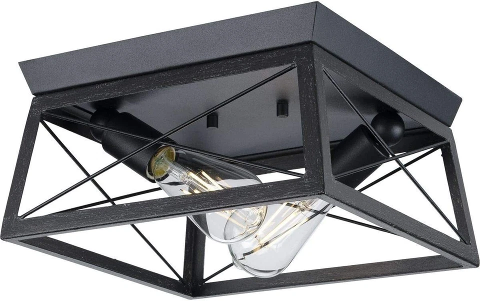 Progress Lighting P350039 Briarwood 2 Light 12"w Outdoor Flush - Black