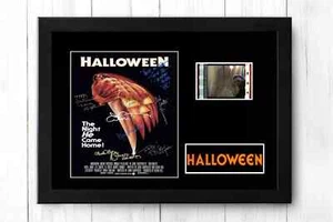 Halloween gerahmter Film Cell Display atemberaubend neu signiert Memorabilia + COA - Bild 1 von 3