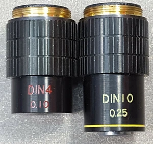 SWIFT OBJECTIVE. 2 SWIFT DIN4 (4X) AND DIM10 (10X) SWIFT MICROSCOPE OBJECTIVE. - Picture 1 of 12
