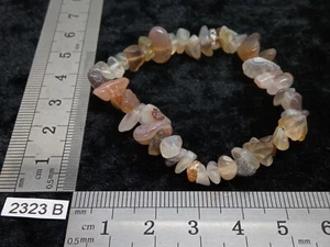 Bracelet baroque AGATE BOTSWANA naturelle 18 cm excellente qualité de pierres ! - Imagen 1 de 2