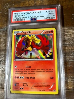 POKEMON 2016 XY Promo Break Evolution Box HO-OH Holo #XY153 PSA 9 Mint RARE - Image 1 of 2