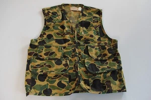 Vintage SAFTBAK Men's Duck Camo Hunting Vest Large - Picture 1 of 8