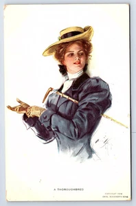 Postcard A Thoroughbred Lady Chas Scribner's sons 1908 C316 - Picture 1 of 2