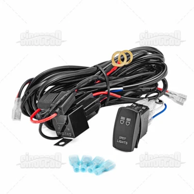 Arnés de cableado de 2 cables con interruptor de luces puntuales para Polaris Ranger 570 RZR 900 1000 Foto 1 de 4