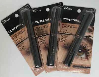 (3) Covergirl Exhibitionist Uncensored Mascara, 960 Black Brown NEW SEALED - Image 1 of 2