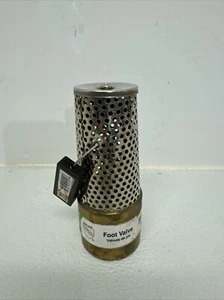 1 1/2” Brass Foot Valve W/stainless Steel Screen Star Water Systems - Picture 1 of 3