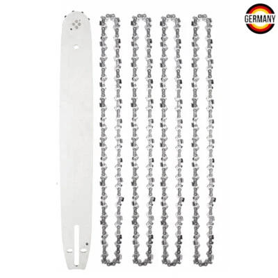 MARKENLOS 4x Sägekette + 35cm Schwert 3/8" 52 1,1mm passend Bosch Dolmar Makita Kettensäge