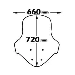 PARABREZZA CLASSIC ISOTTA PER YAMAHA N-MAX 125/155 (2015-2020) - Foto 1 di 1