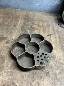 Antique Old Blacksmith Cobbler Cast Iron Nail Bolt Hardware Bin Caddy Tool USA - Picture 1 of 10