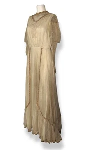 Vestido de encaje victoriano vintage COUNTRY ELEGANCE de Susan Lane talla 10 - Imagen 1 de 21