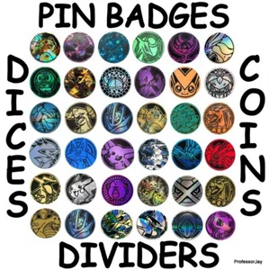 JUGUETES CENTRALES CARTAS Pokémon | insignias pin | dados | fundas de baraja | monedas | divisores+ - Imagen 1 de 314