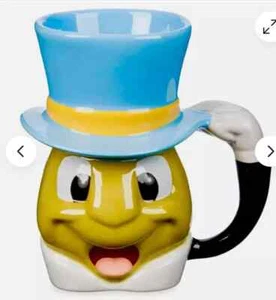 Neu im Karton!! Disney Store Pinocchios JIMINY CRICKET geformter Kaffeebecher  - Bild 1 von 4