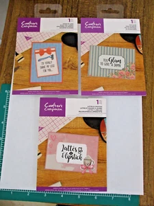 LOT OF 3 CRAFTERS COMPANION CLEAR Stamps-LATTE'S & LIPSTICK~TOO GLAM TO GIVE... - Picture 1 of 5