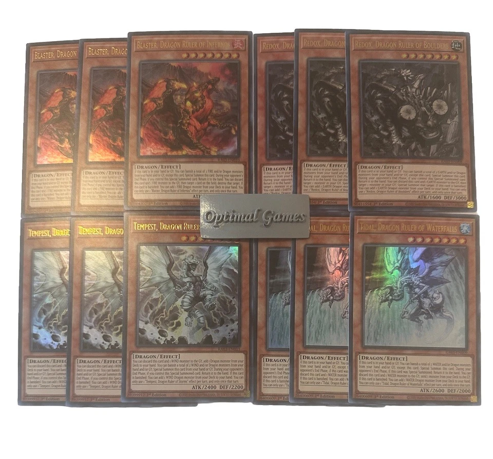 YUGIOH! Dragon Ruler Deck Core (Ultra Rare) 12 Card YUGIOH NM - Image 1 of 1