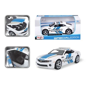 Chevrolet Camaro SS RS 2010 Police blanco coche diecast modelo 1/24 - Imagen 1 de 12