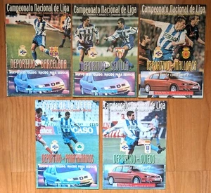 DEPORTIVO LA CORUÑA Lote 5x Programas 1999-2000 Liga UEFA Futbol Campeon revista - Imagen 1 de 1