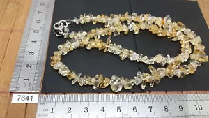 Collier baroque chips CITRINE 45 cm mineraux lithotherapie soin reiki esoterisme - Imagen 1 de 1