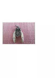 Trachtenanhänger, Jagdtrophäe, Silber 835, ca. 3 cm, Charivari - Bild 1 von 2