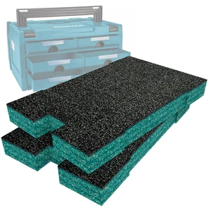 Shadow Foam Makita MakPac Medium Drawer Inserts | Cut and Peel Foam 30mm To 50mm - Picture 1 of 19