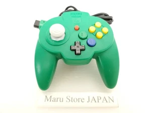 Nintendo 64 N64 HORI PAD MINI Green Controller Pad Tested Working Japan - Picture 1 of 11
