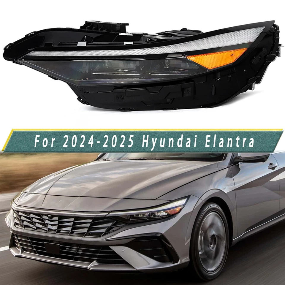 Driver Left Side Headlight LED For 2024 2025 Hyundai Elantra Assembly 92101AA740 - Image 1 of 4