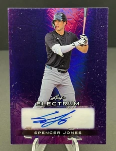 2024 Leaf Electrum - Autogramme Spencer Jones #BA-SJ1 Purple /25 (AU, RC) - Bild 1 von 2