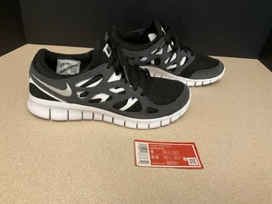 ¡Nuevo! Zapatos para correr Nike Free Run 2 para mujer negros/blancos/off noir. Talla 8. Impresionante - Imagen 1 de 9