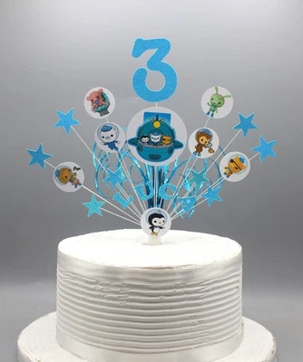 OCTONAUTS Estrellas Pastel Decoración Spray Cumpleaños 3o 4o 5o 6o 7o 001 Foto 1 de 3